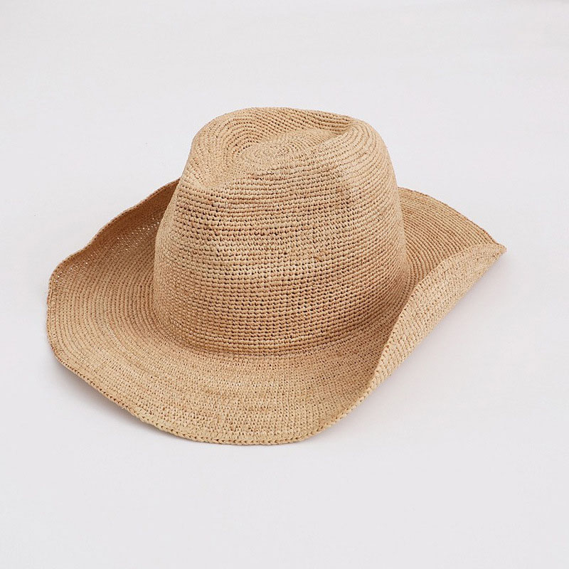 Natural Raffia Straw Hat For W - Bucket Hat Straw ulasan dan harga