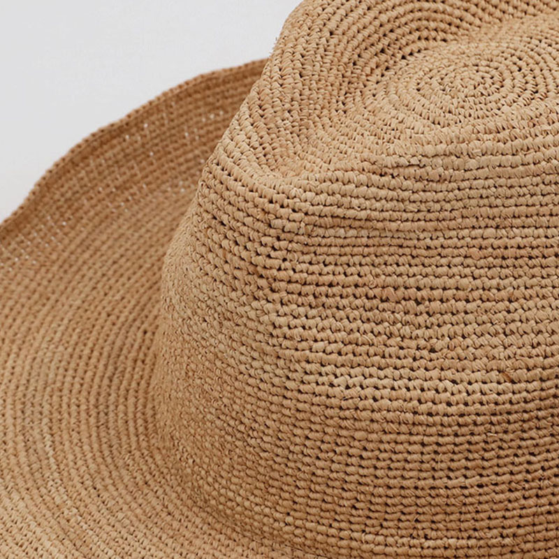 Natural Raffia Straw Hat For W - Bucket Hat Straw ulasan dan harga