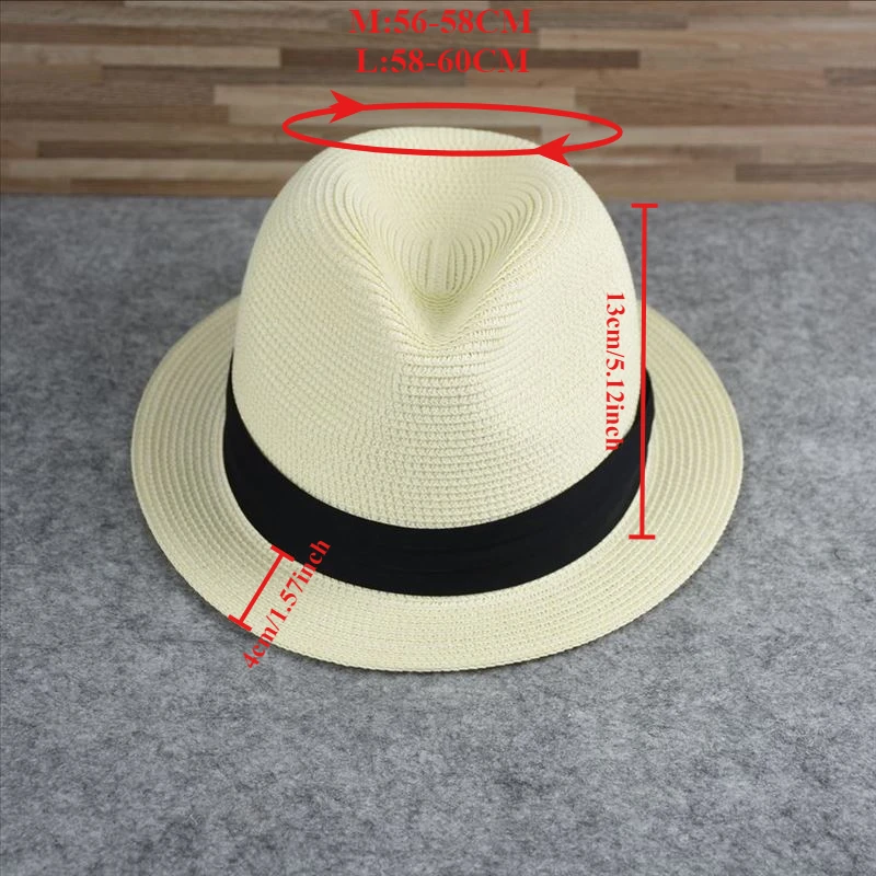 New Big Size Narrow Brim 4cm S - Bucket Hat Straw ulasan dan harga
