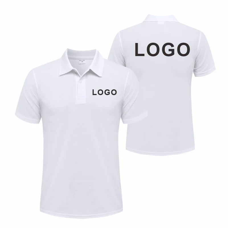 Customized Logo Polo Shirt Cas - Polo Shirt Pique ulasan dan harga