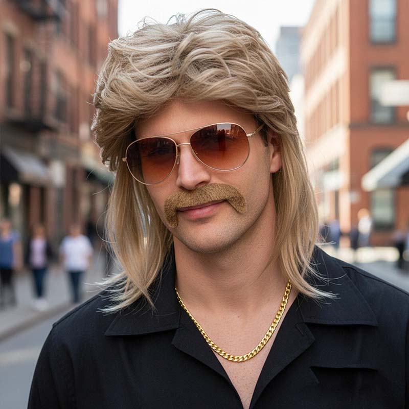 80s Disco Synthetic Wig Set Go - Sunglass Retainer Cord ulasan dan harga