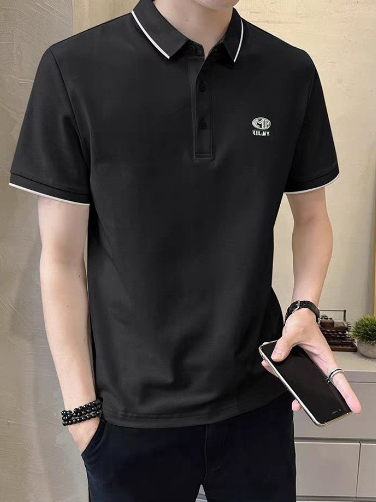 New Men's Polo Shirt Summer Sh - Polo Shirt Pique ulasan dan harga