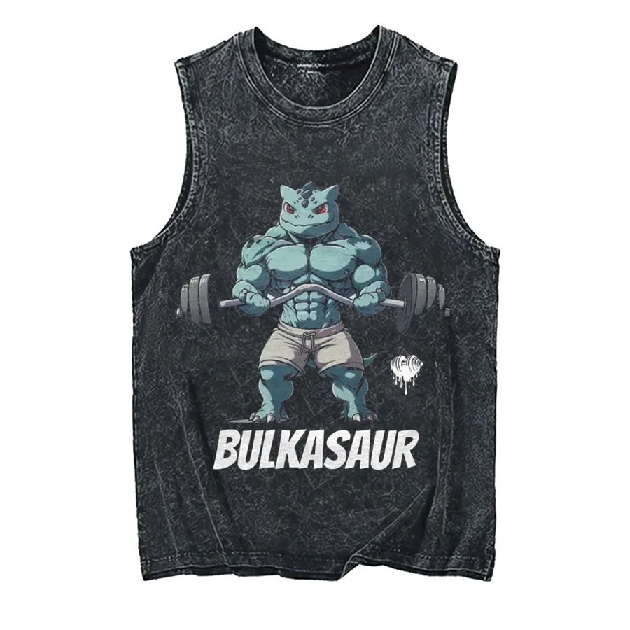 2026 Pokemon Pikachu Acid Wash - Tank Top Muscle ulasan dan harga