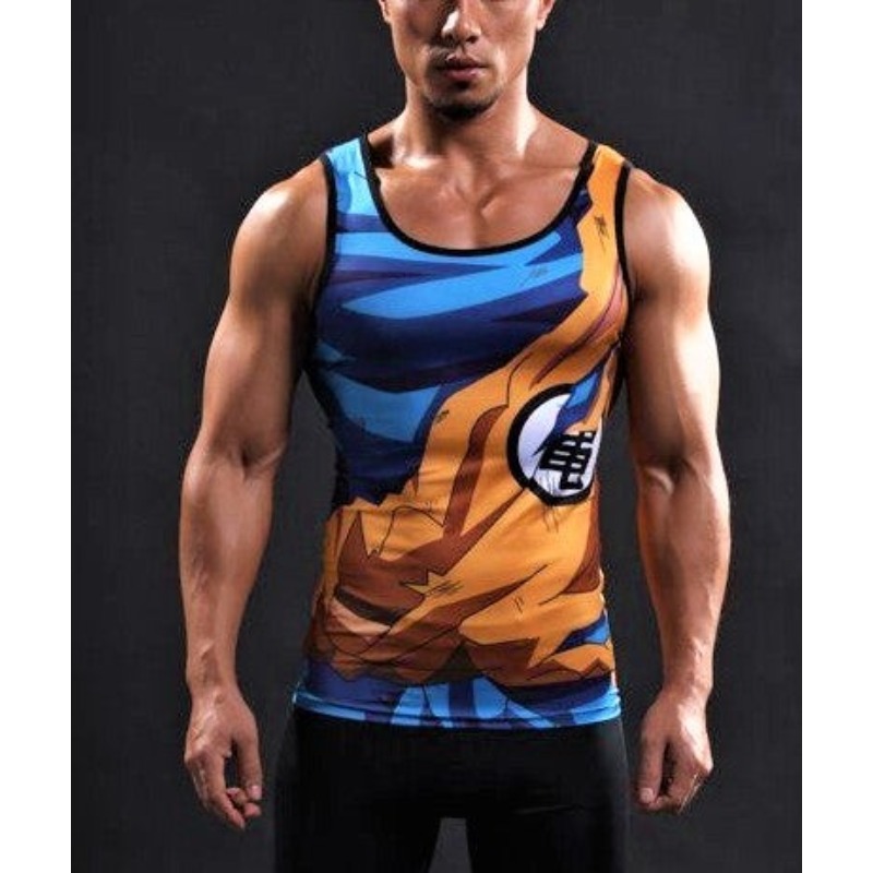 2026Summer Anime Goku Cosplay  - Tank Top Muscle ulasan dan harga