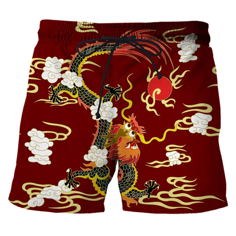 Chinese Dragon 3d Print Swim T - Trunks Board Surf ulasan dan harga